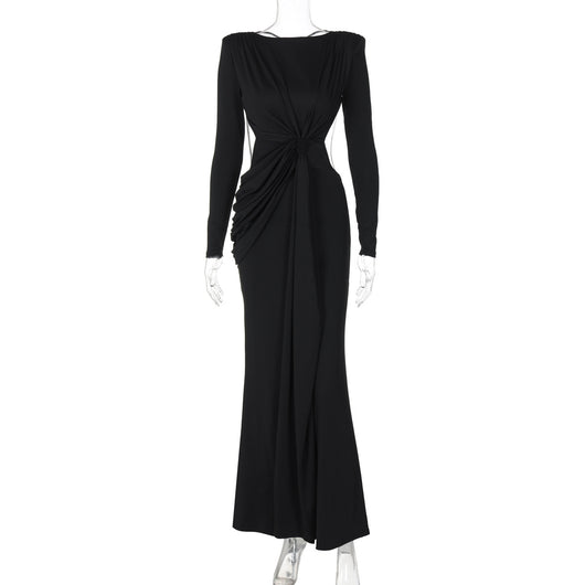 Vestido Largo de Manga Larga Efecto Reductor - Image 6