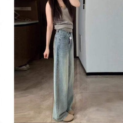 Jeans Acampanados de Pierna Ancha Azul Claro para Mujer - Estilo Primavera - Image 4