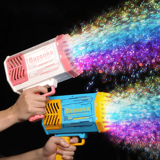 Pistola de Burbujas Automática 69 Agujeros con Luz LED - Juguete Infantil - Image 9