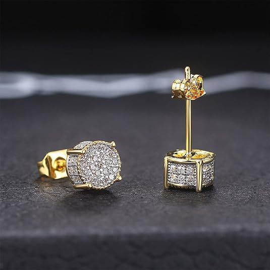 Aretes Hip-hop de Diamantes para Hombre - Estilo Urbano Premium