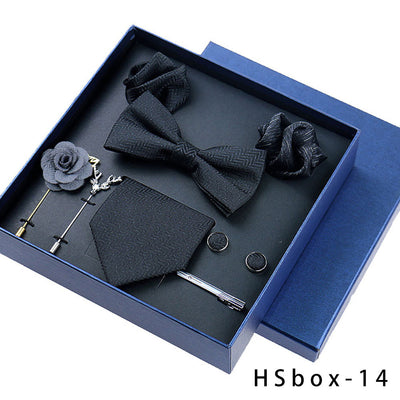 Set de 8 Piezas Accesorios Formales para Hombre - Corbatas, Moños y Pañuelos - Image 15
