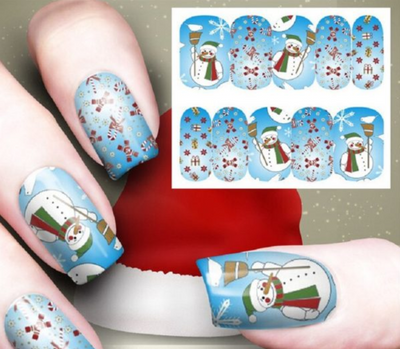 Stickers de Decoración Navideña para Uñas con Efecto Acuarela - Image 18