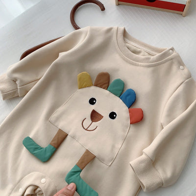 Pijama Enterizo Coreano para Bebé - Diseño Adorable para Gatear - Image 3