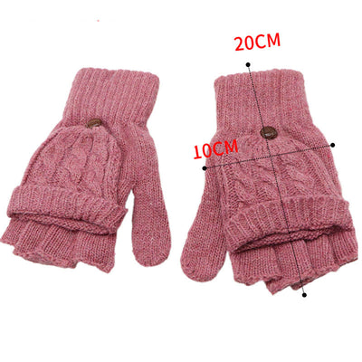 Guantes de Lana Convertibles con Mitones Ajustables para Hombre y Mujer - Image 15