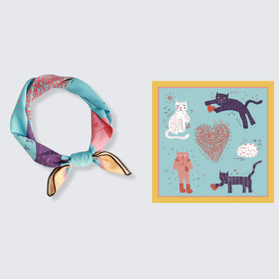 Pañuelo Estampado Primavera Otoño en Gasa Ligera - Image 23