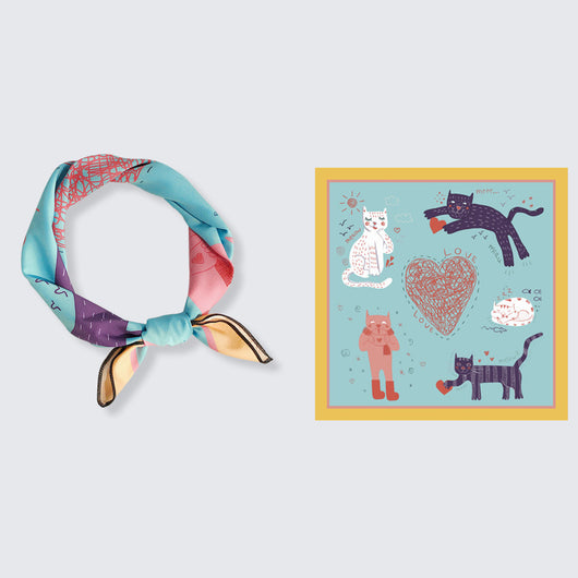 Pañuelo Estampado Primavera Otoño en Gasa Ligera - Image 23