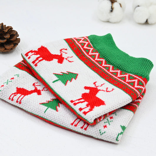 Suéter Navideño Cálido para Mascotas - Diseño Festivo Reno y Animales - Image 3
