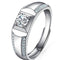 Platinum Diamond Ring Moissanite Ring D Color 1 Carat Adjustable 13Style