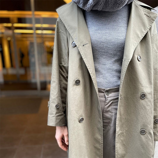 Abrigo Impermeable Doble Botonadura Ancho para Hombre - Image 8