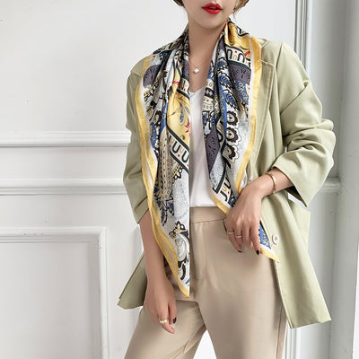 Pañuelos de Seda Estampados para Mujer - Hijab Versátil - Image 31