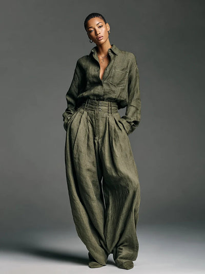 Conjunto Cardigan y Pantalón Dos Piezas Manga Larga Unisex - Image 10