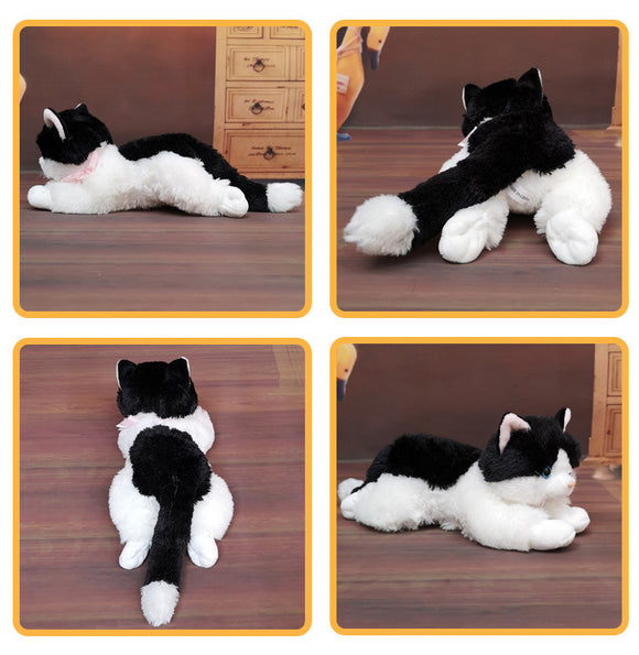 Peluche Gato Realista - Almohada Suave y Adorable