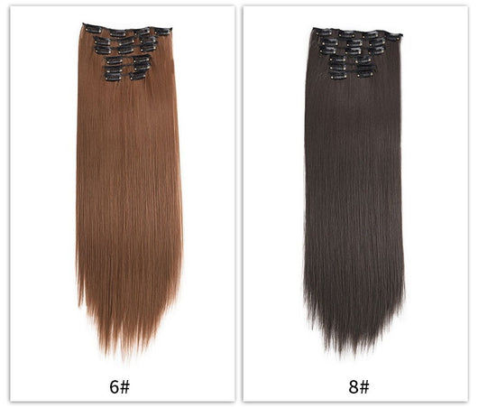 Set de 6 Extensiones de Cabello Liso Largo - Image 34