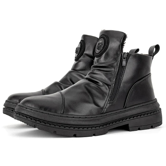 Botas Tácticas Militares Altas para Hombre con Terciopelo - Image 13