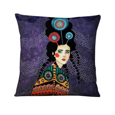 Funda de Almohada de Lino con Diseño Pintado Diario - Image 8
