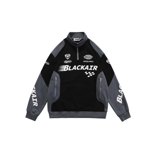 Sudadera Deportiva Retro Americana con Cierre Medio - Image 2