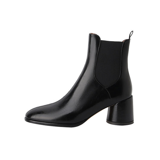 Botas Tobilleras de Tacón Alto Grueso Estilo Británico para Pareja - Image 5