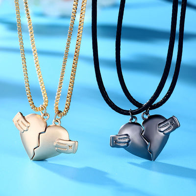 Collar de Pareja Larga Distancia: Corazones Conectados