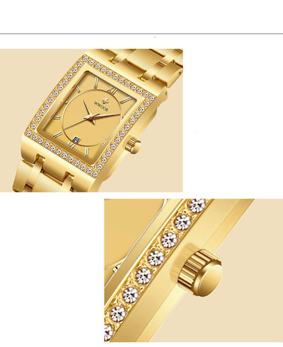 Reloj Mujer Acero Inoxidable Resistente al Agua con Cristal Diamante - Image 18