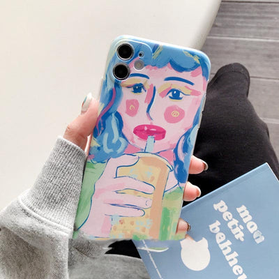 Funda de Celular Artística con Pintura al Óleo - Ojos de Niña - Image 14