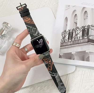 Correa de Reloj de Cuero con Patrón Contrastante - Comodidad Premium - Image 8