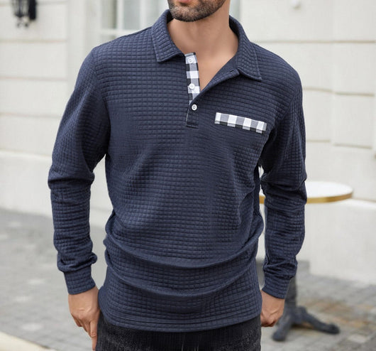 Polo Manga Larga Clásico para Hombre - Image 5