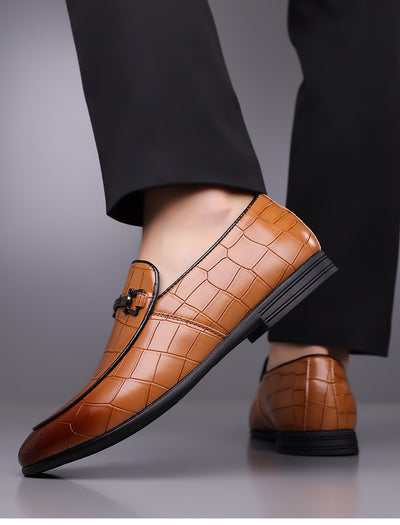 Zapatos de Cuero Ligeros Talla Grande Estilo Cuadros Lujo Premium - Image 31