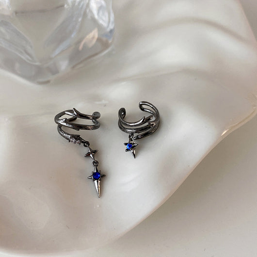 Aro de Oreja Zirconia Estrella - Aretes sin Perforación con Estilo Personalizado - Image 4