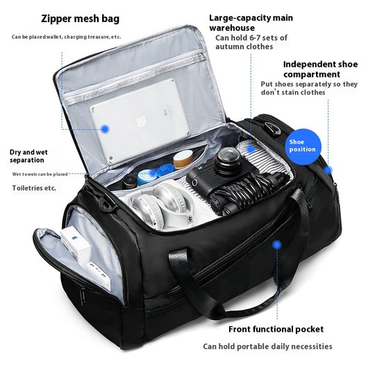Bolsa Deportiva de Viaje con Compartimento Seco-Húmedo para Hombre - Image 3