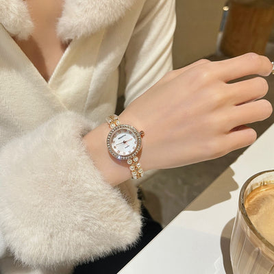 Reloj Pulsera Vintage con Perla de Agua Dulce para Mujer - Image 5