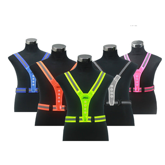 Chaleco Reflectante LED Elástico para Deportes y Seguridad - Image 4
