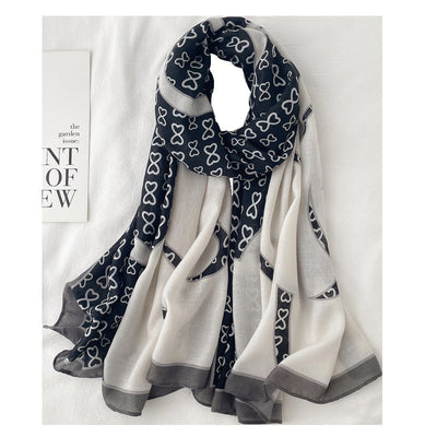 Chal Ligero de Algodón y Lino para Mujer - Abrigo Versátil Otoño e Invierno - Image 29
