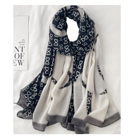 Chal Ligero de Algodón y Lino para Mujer - Abrigo Versátil Otoño e Invierno - Image 29