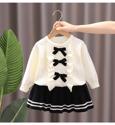 Conjunto Tejido Coreano para Niña: Blusa y Falda Coordinadas - Image 11