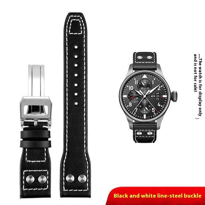 Correa de Reloj de Cuero Genuino Portugués Fire Jet - Image 5