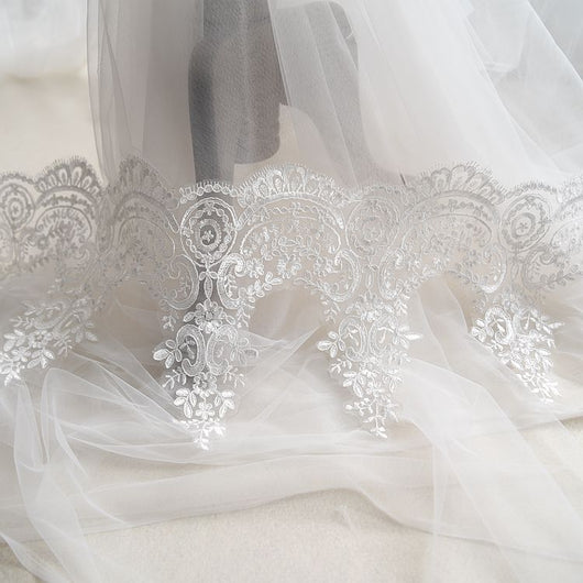 Accesorios de Encaje Secuencia Bordado para Boda con Efecto Pestañas - Image 26