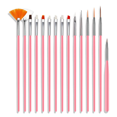 Set de 15 Fresas de Punta de Lápiz para Uñas de Colores - Image 2