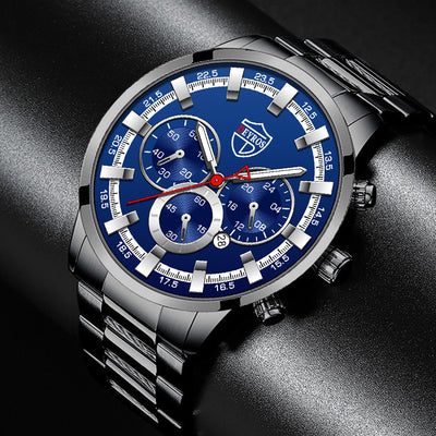Reloj de Cuarzo Luminoso para Hombre - Elegancia Empresarial - Image 37