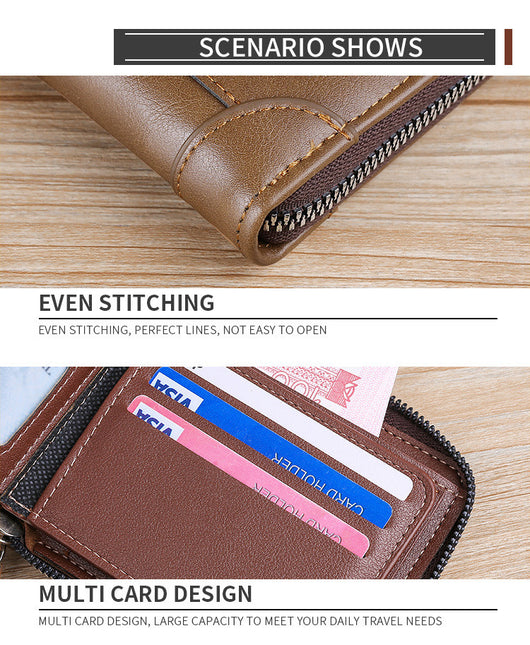 Cartera Horizontal Retro Multifuncional para Hombre - Image 23