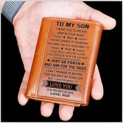Billetera de Cuero para Hombre con Grabado Láser Personalizado - Image 2