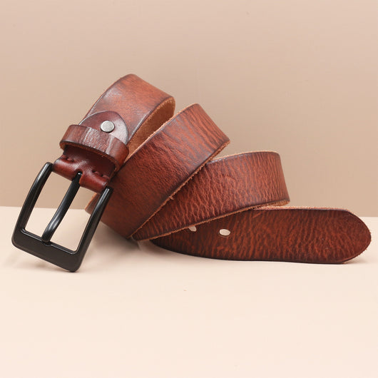 Cinturón de Cuero Premium Estilo Coreano con Hebilla de Perno para Hombre - Image 32