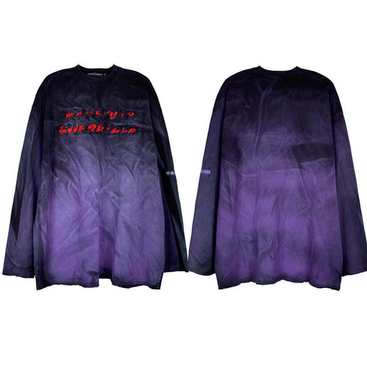 Playera Hip-Hop Oversized de Manga Larga - Estilo Urbano Trendy - Image 8