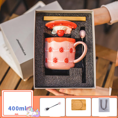 Taza de Café con Tapa, Cuchara y Caja de Regalo - Image 10
