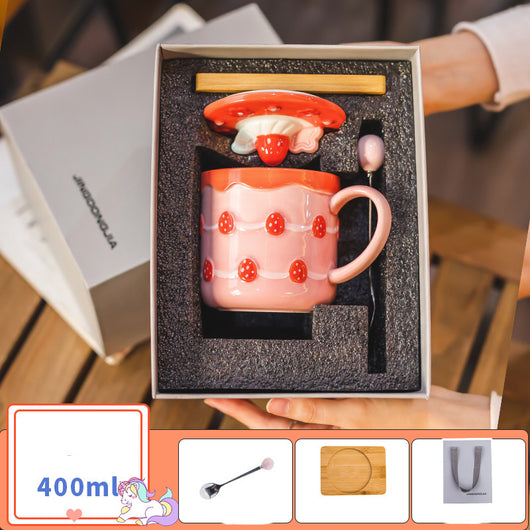 Taza de Café con Tapa, Cuchara y Caja de Regalo - Image 10
