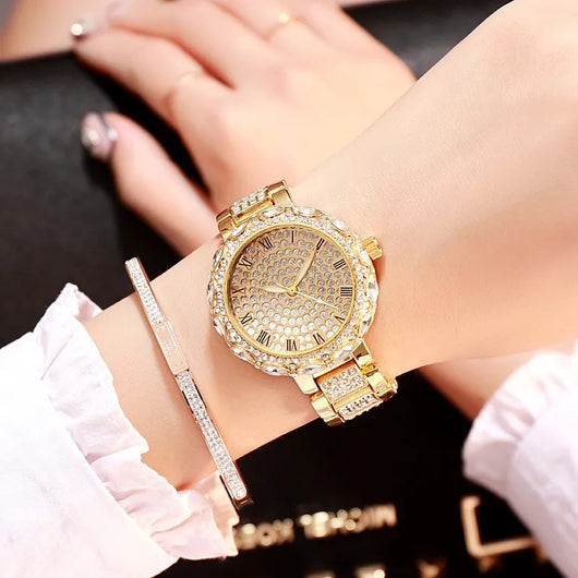 Reloj de Moda para Mujer con Diamantes Incrustados y Banda de Acero - Image 13
