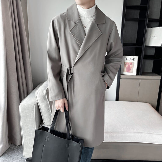 Cortavientos Hombre Largo Casual Liso Corte Relajado - Image 7
