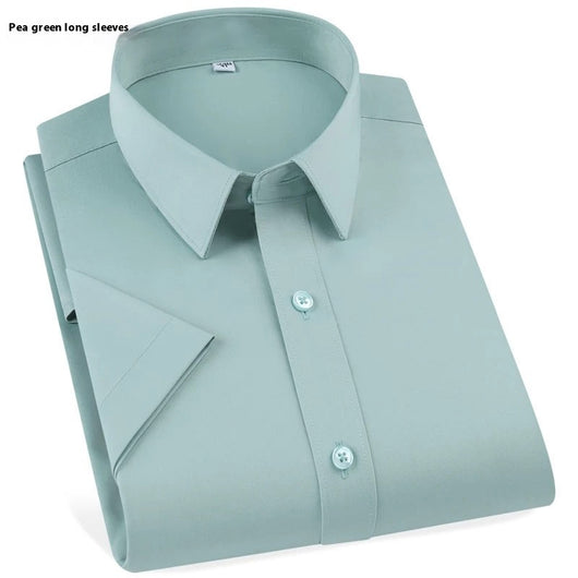 Camisa Elástica de Talla Grande para Hombre de Manga Larga - Image 15