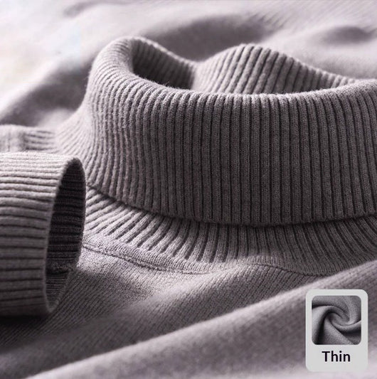 Suéter Tejido para Hombre Cuello Alto Cálido y Suave - Image 5