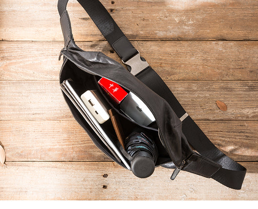 Bolsa Mensajera de Cuero Genuino para Trabajo y Uso Diario - Image 15