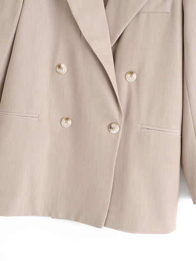 Blazer Doble Botonadura Mujer Elegante Maduro Corte Recto Casual - Image 3